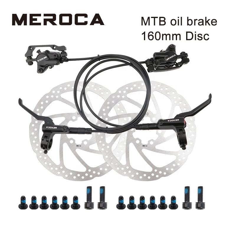 Hot Sale Left Rear Right Front Bicycle Brake Hydraulic 160mm Disc Brake 800/1400mm Mountain Clamp Oil Brakes Bike Cycling Parts