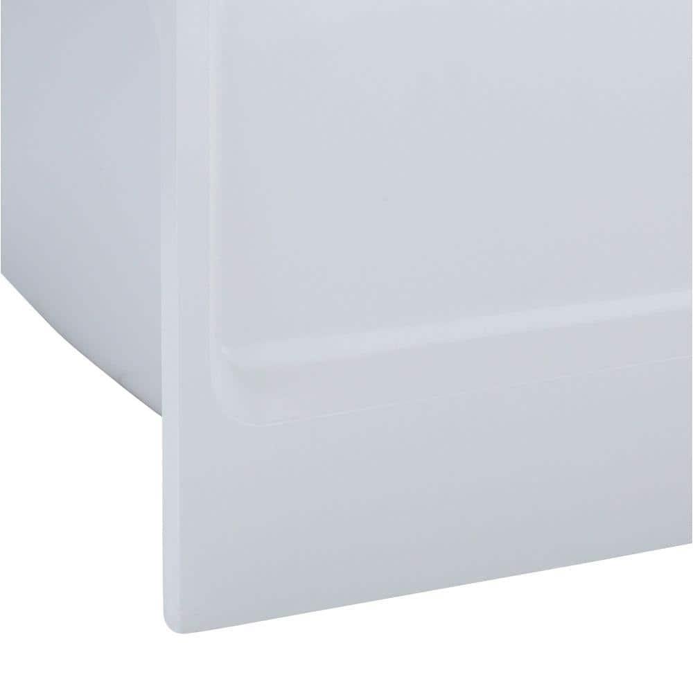 Swan 60 in Fiberglass Left Drain Rectangular Alcove Bathtub in White