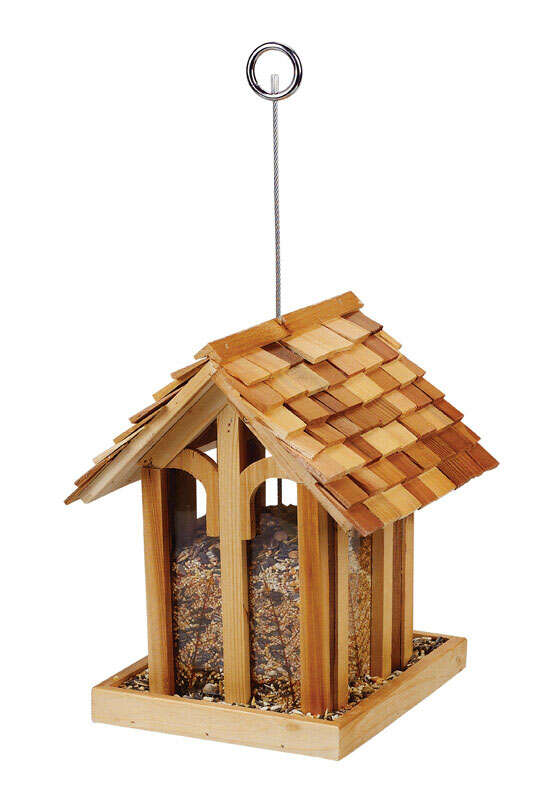 Perky-Pet Wild Bird 3.5 lb Cedar Mountain Chapel Bird Feeder 1 ports