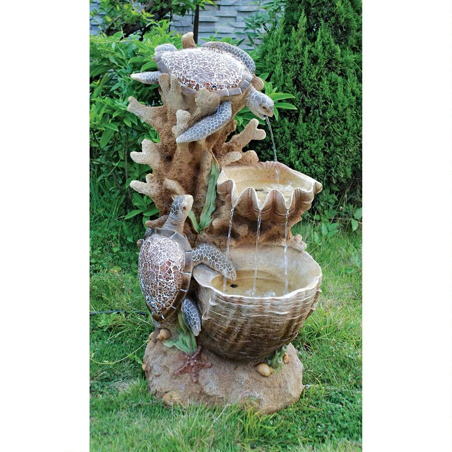 Design Toscano Turtle Cove Cascading Sculptural Fountain