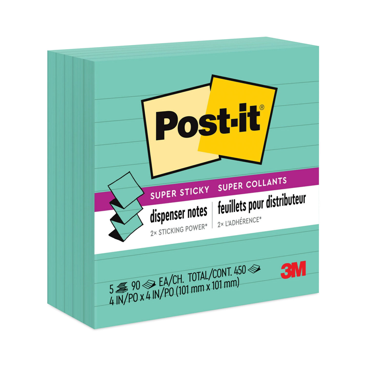 Pop-up Notes Refill by Post-itandreg; Pop-up Notes Super Sticky MMMR440WASS