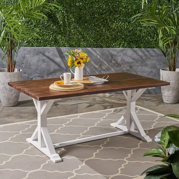 Modern Outdoor Acacia Wood dining table，for garden，patio