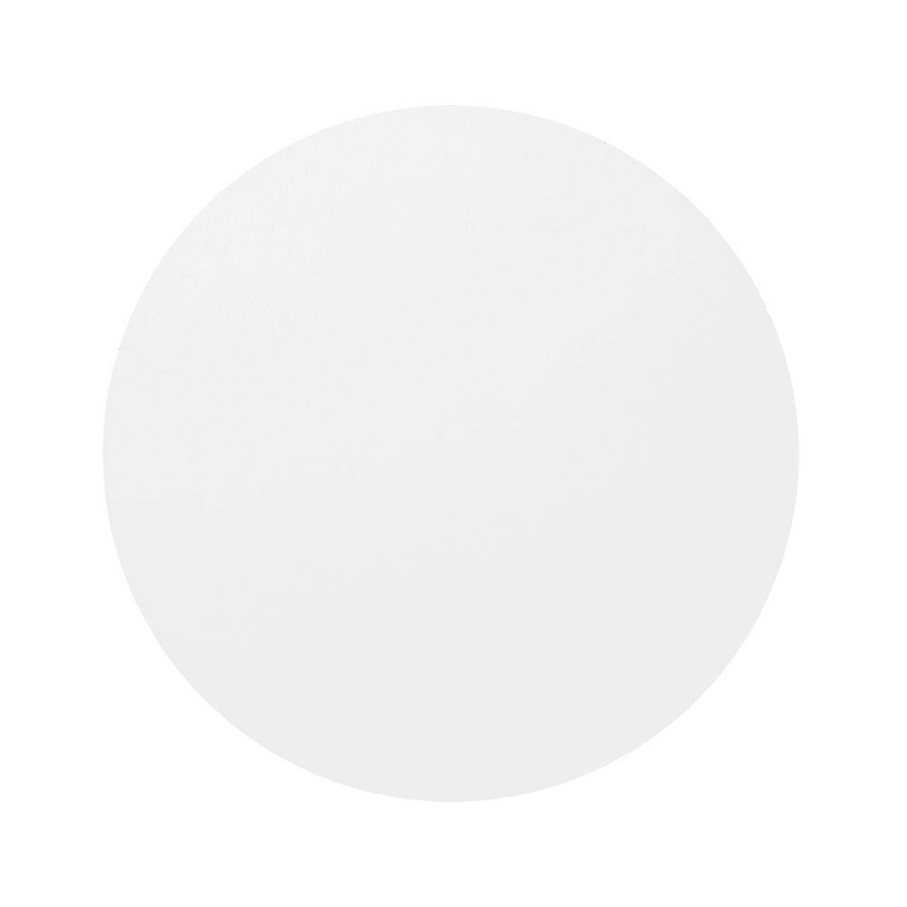 Handprint 14 in. x 12 in. White Medium Density Fiberboard Circle 438075