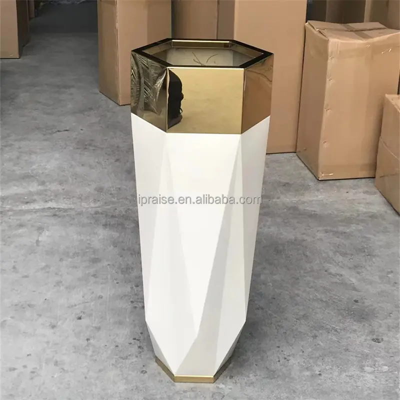 Outdoor garden supplies steel flower plant pot / decorative flower vase / brass outdoor flower pot