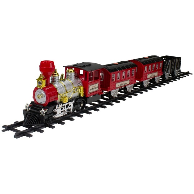 Northlight 24 piece Battery Operated Lighted And Animated Christmas Train Set With Sound