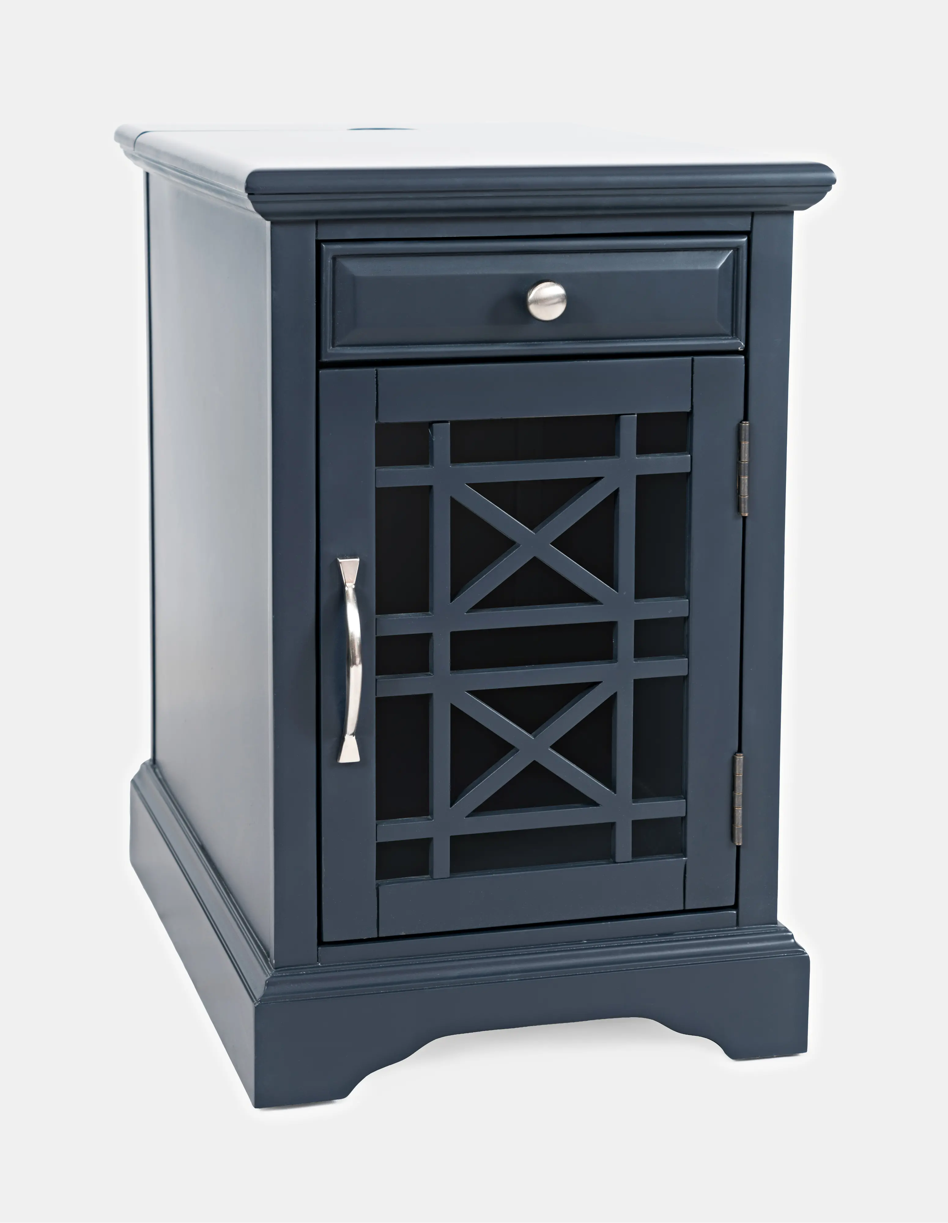 Craftsman Navy Blue Side Table