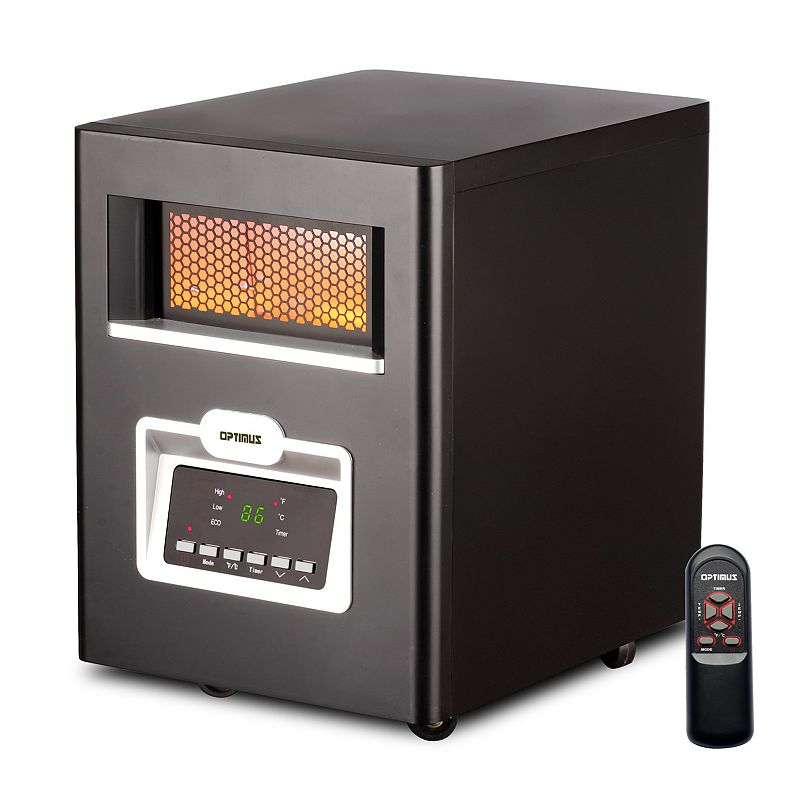 Optimus Infrared Quartz Heater with Remote and LED Display