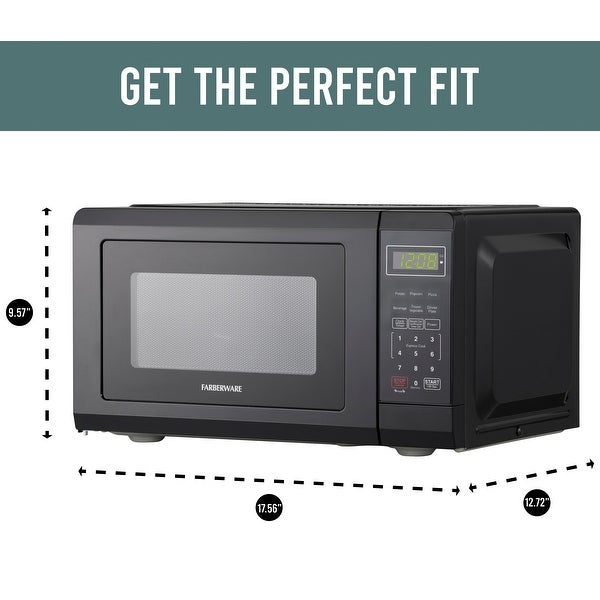 0.7 Cu Ft 700-Watt Microwave Oven， Black Shopping - The Best Deals on Over-the-Range Microwaves | 38888656