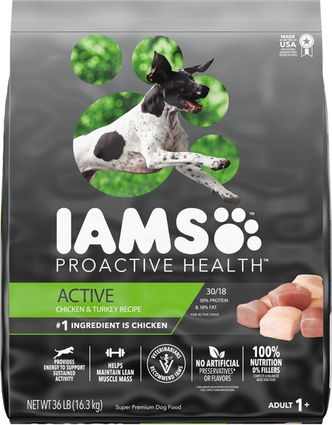 Iams Proactive Health Active Chicken and Turkey Recipe High Protein Adult Dry Dog Food