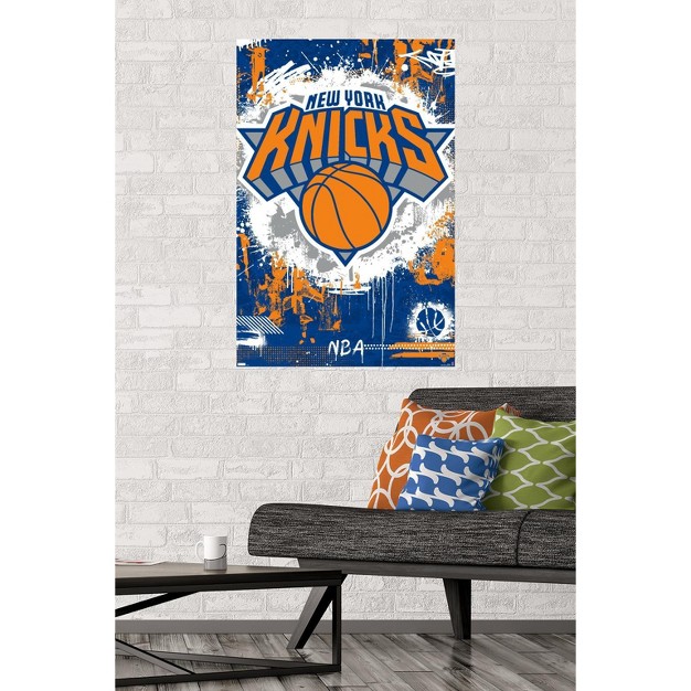 Trends International Nba New York Knicks Maximalist Logo 23 Unframed Wall Poster Prints