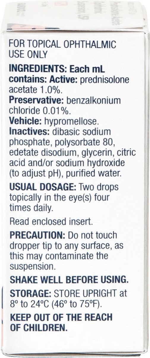 Prednisolone Acetate (Generic) Ophthalmic Suspension 1%