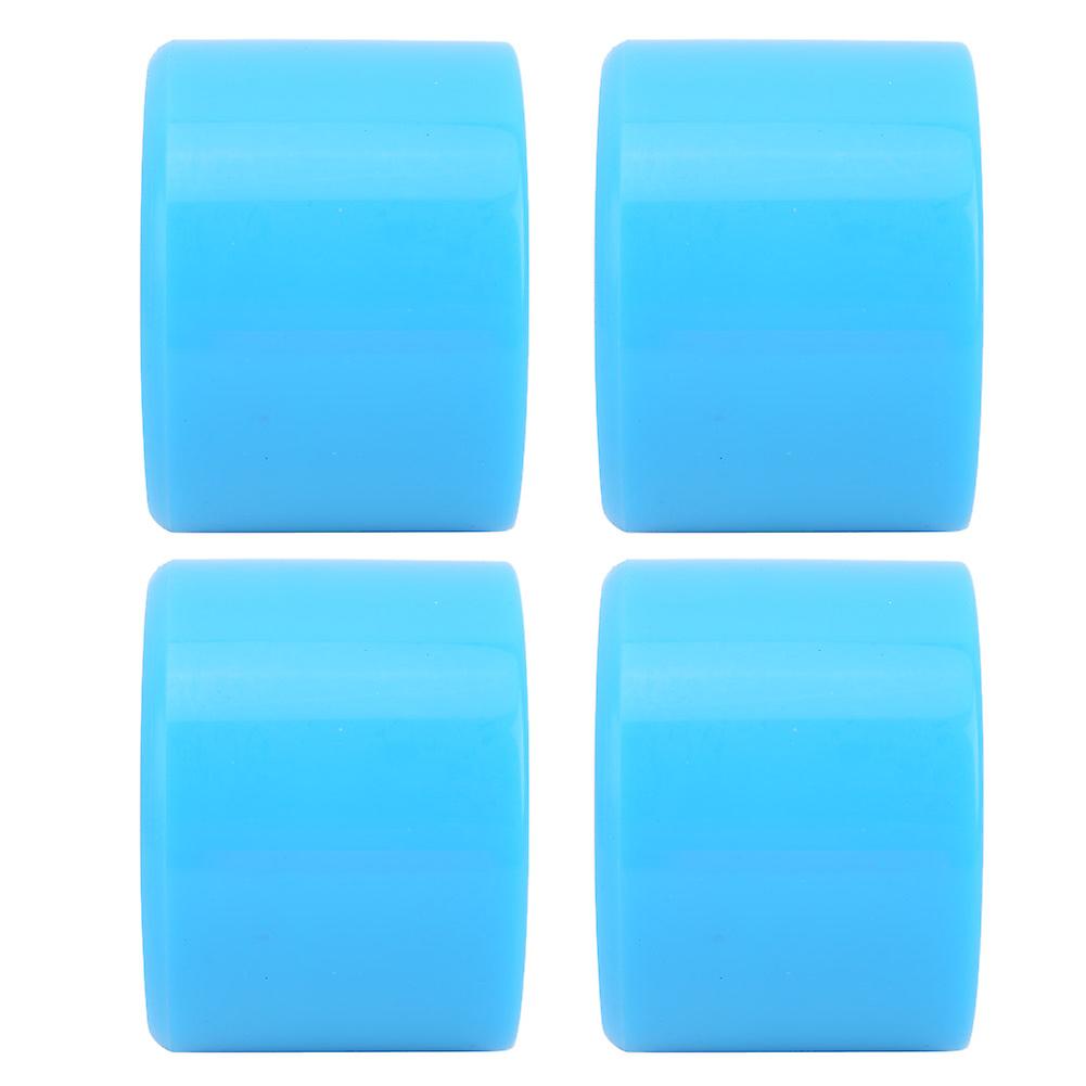 4pcs/set Skateboard High Elastic Colorful Pu Wheel Accessory For Most Skateboardsblue