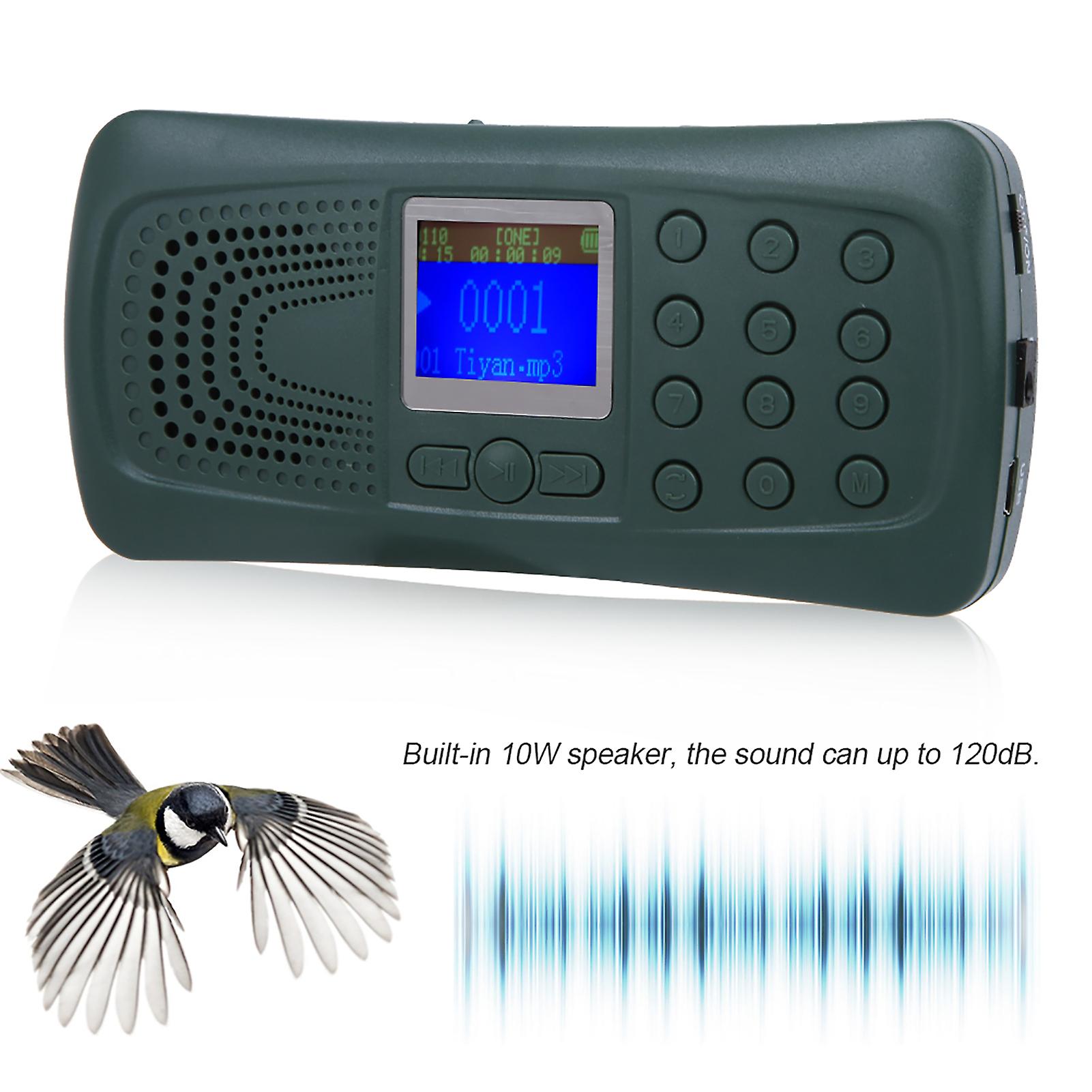 Cp-387bhunting Bird Caller Sounds Player No Remote Control With Timing Flashlight Functioneu 110~240v