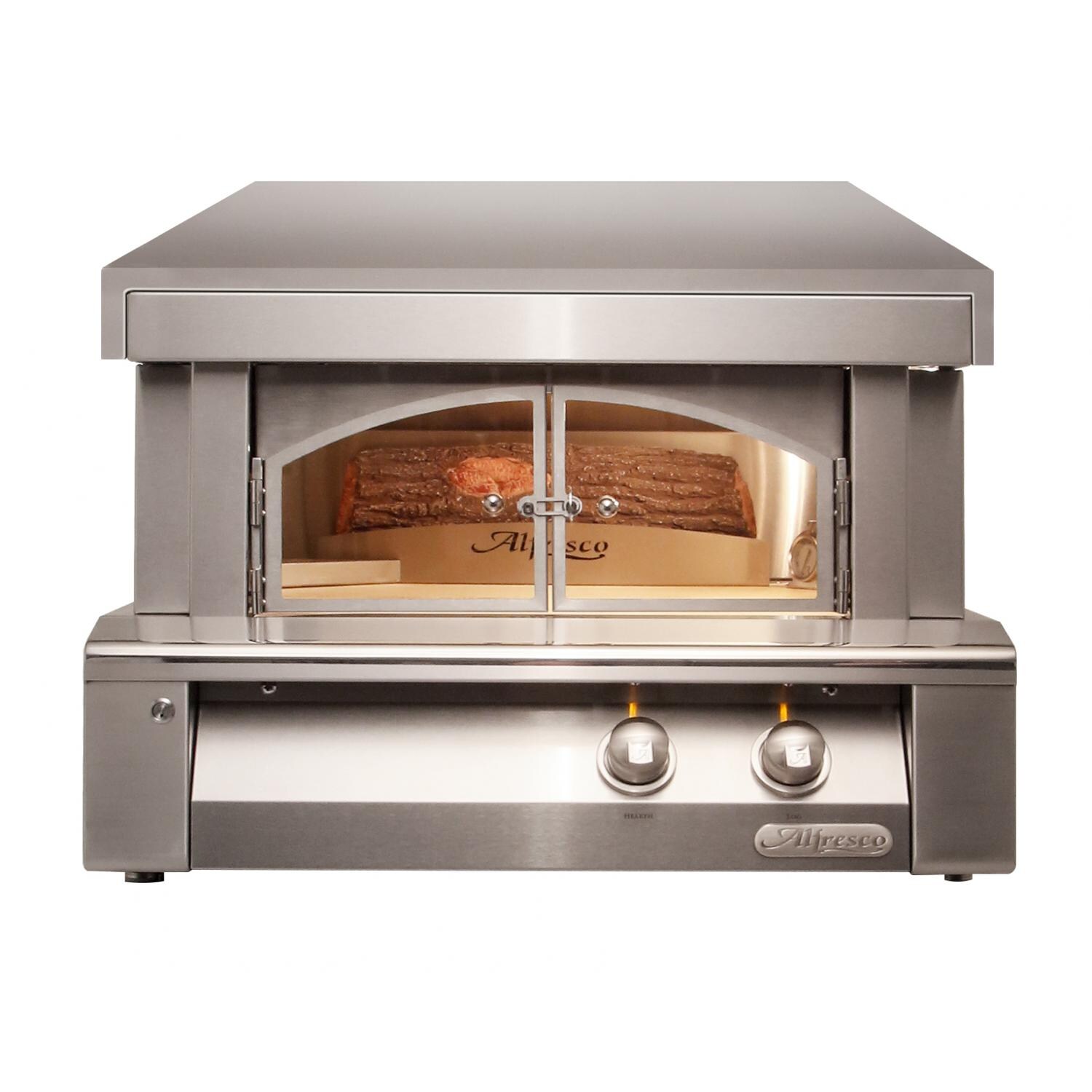 Alfresco 30-Inch Countertop Natural Gas Outdoor Pizza Oven Plus