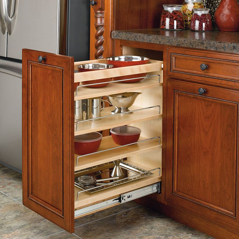 Rev-a-shelf 11.75 Pull Out Kitchen Cabinet Organizer Soft-close， 448-bcsc-11c