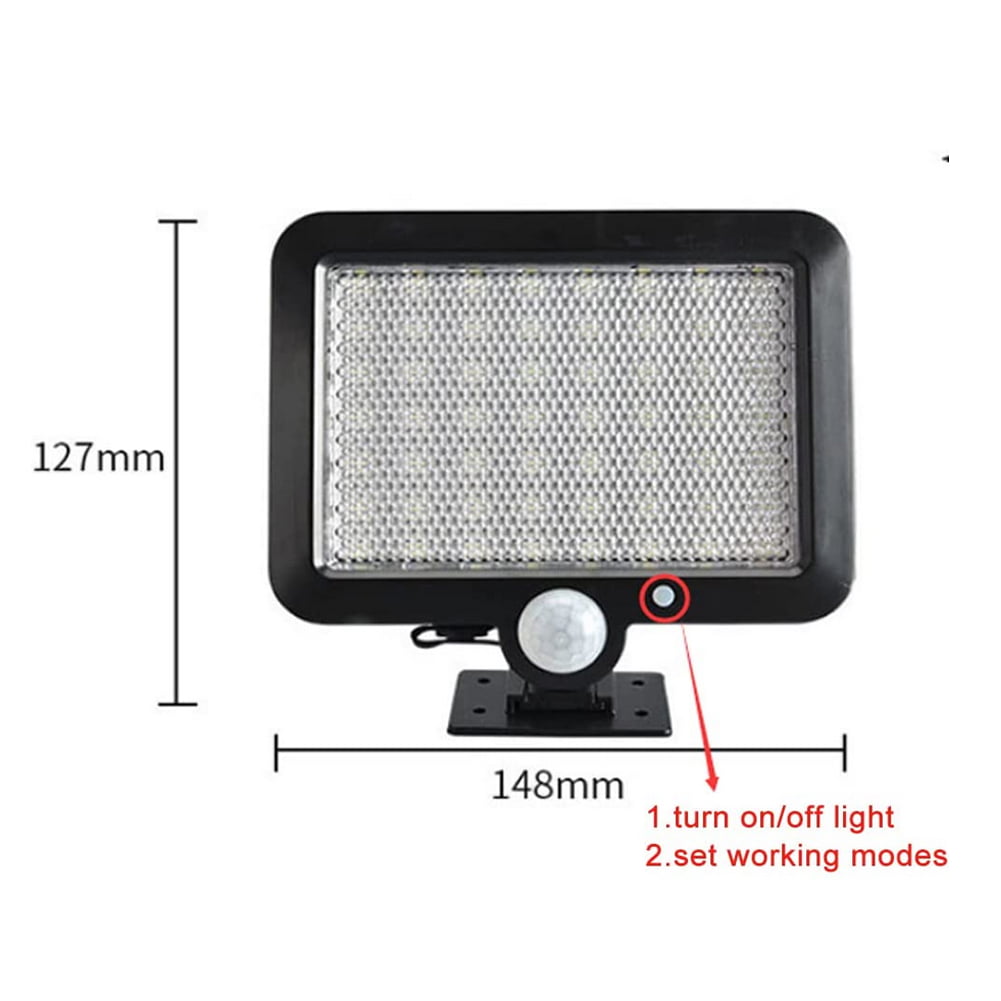 Aolyty Solar Motion Sensor Lights Outdoor Indoor Solar Powered Flood Light for Porch Fence Patio Yard