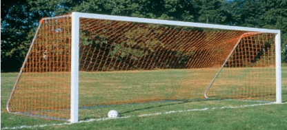 24'x8'x4'x10' of FIFA and MLS official size soccer goal net color orange