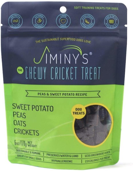 Jiminy's Cricket Peas and Sweet Potato Recipe Chicken-Free Dog Treats