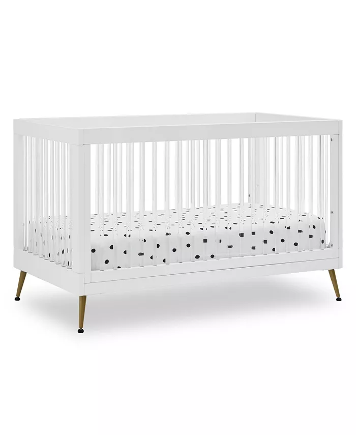 Delta Children Sloane 4-In-1 Acrylic Convertible Crib - Includes Conversion Rails