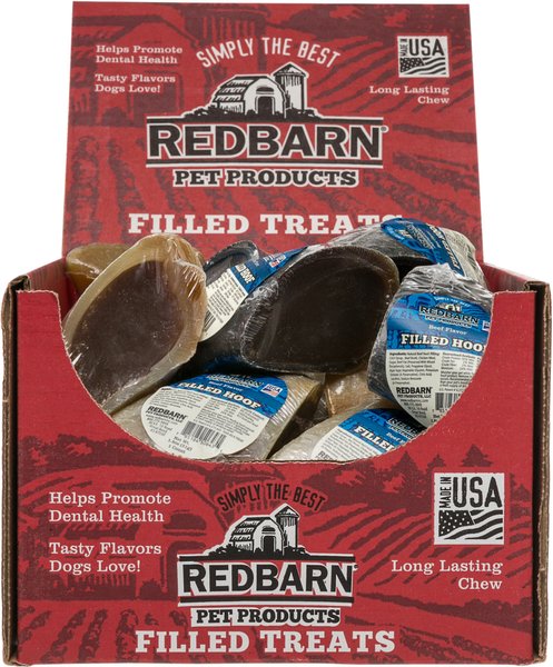 Redbarn Beef Filled Cow Hooves Dog Treats