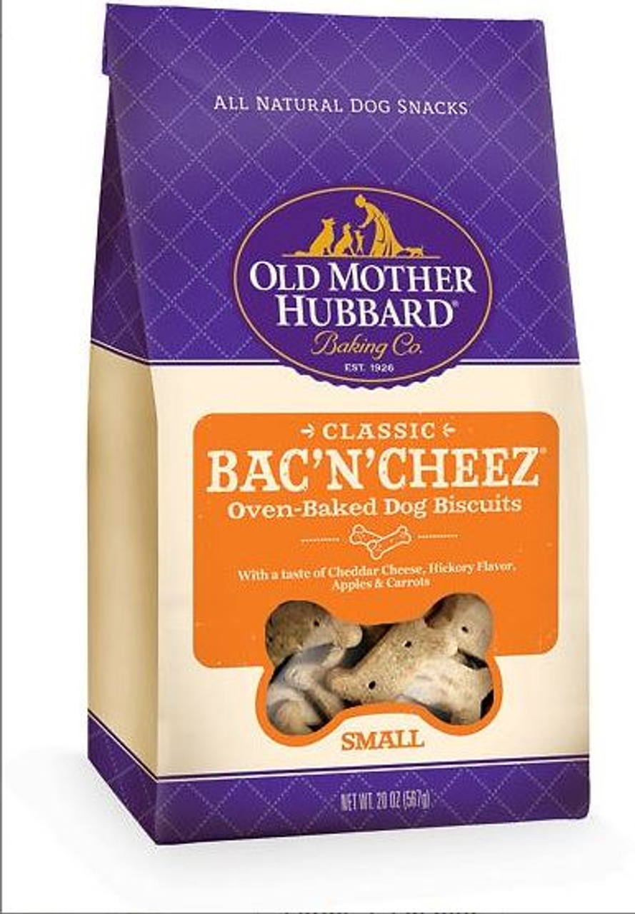 Old Mother Hubbard Classic Bac'N'Cheez Biscuits Baked Dog Treats 20oz