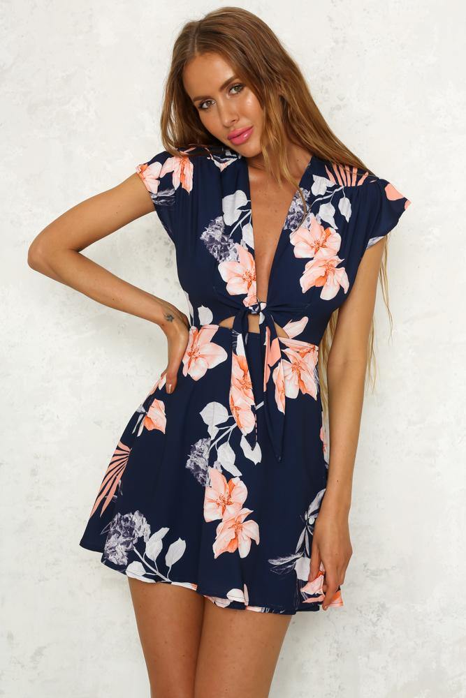 No Such Thing Dress Navy