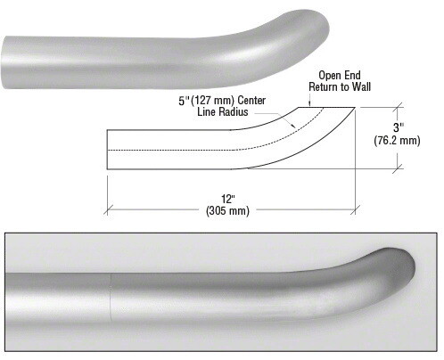 CRL A19WR Satin Anodized ACRS Wall Return