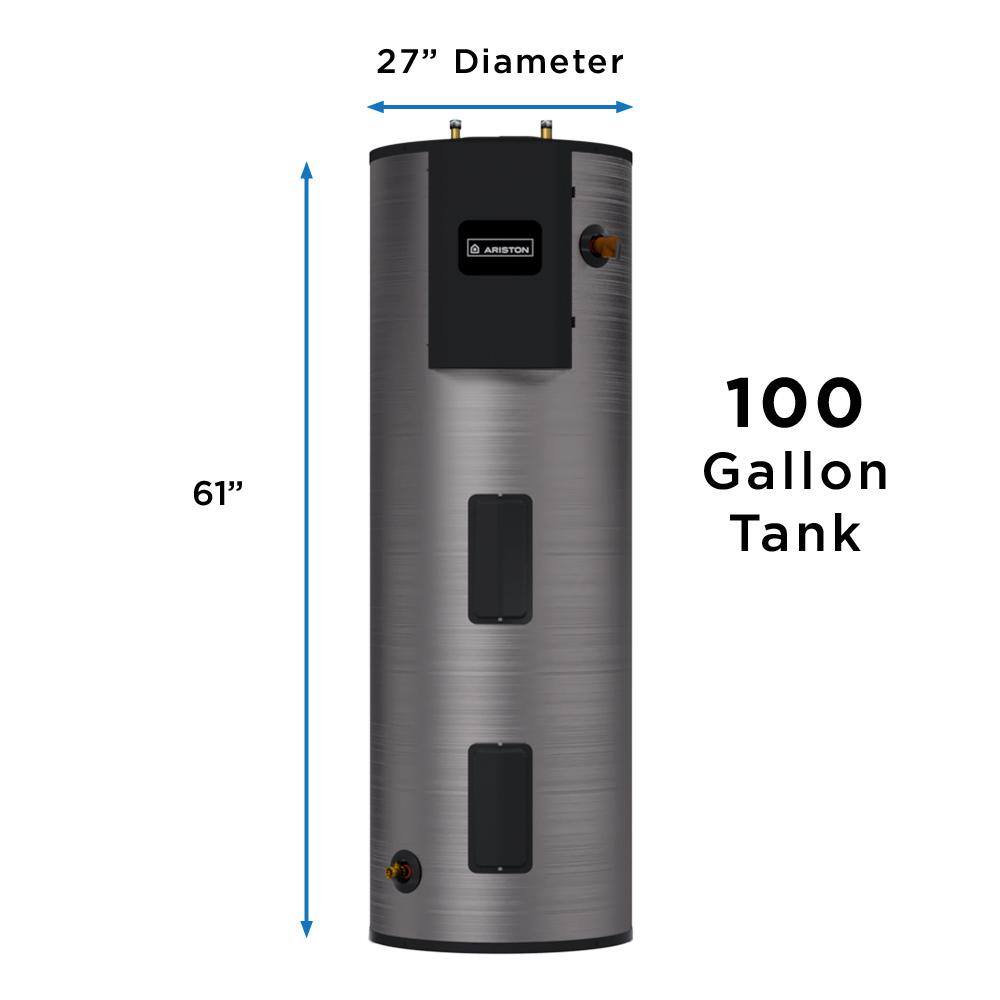 Ariston 100 gal. 13500-Watt Electric Water Heater with Durable 316 l Stainless Steel Tank ARIEC100C3W135