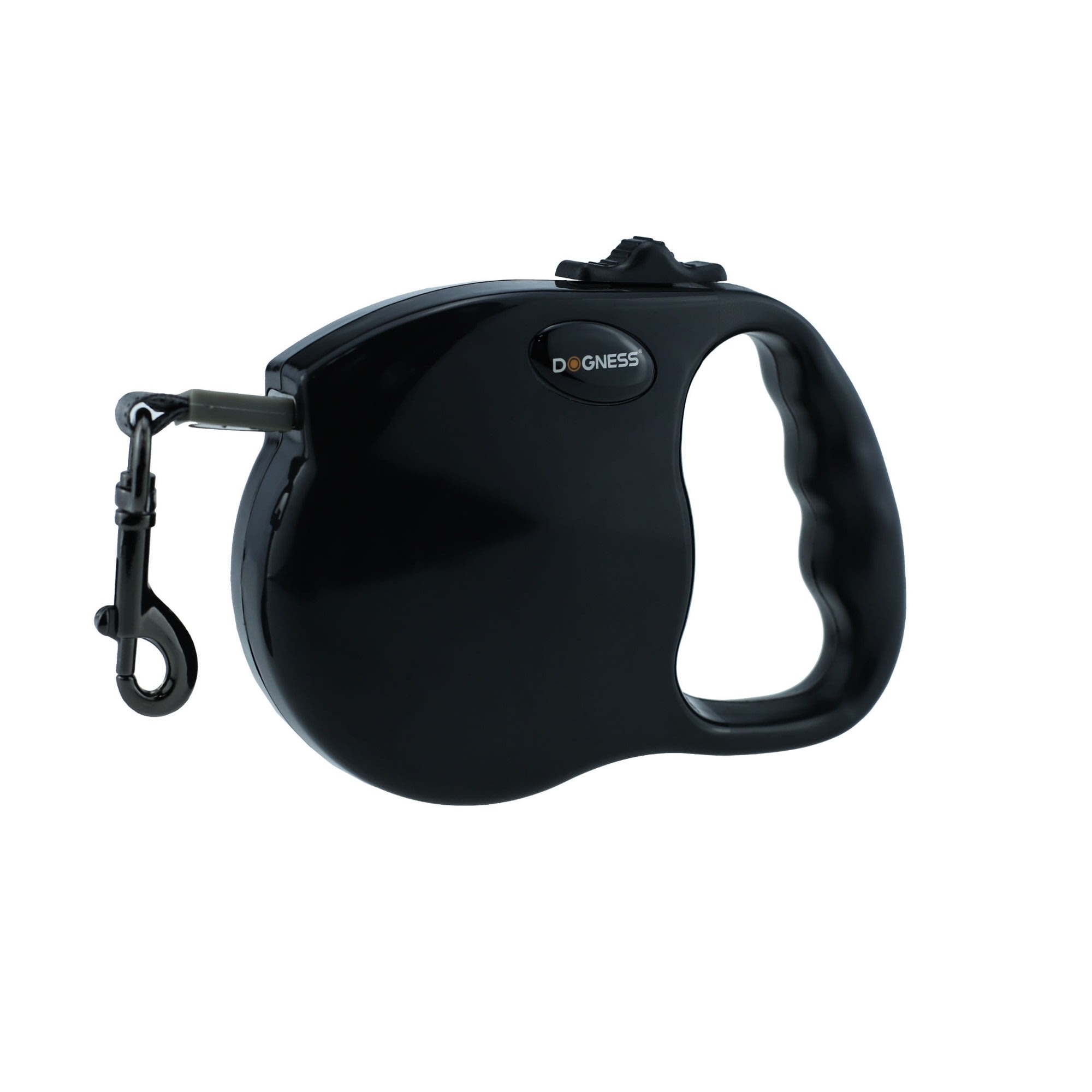 Dogness Fashion Retractable Black Leash， 10 L