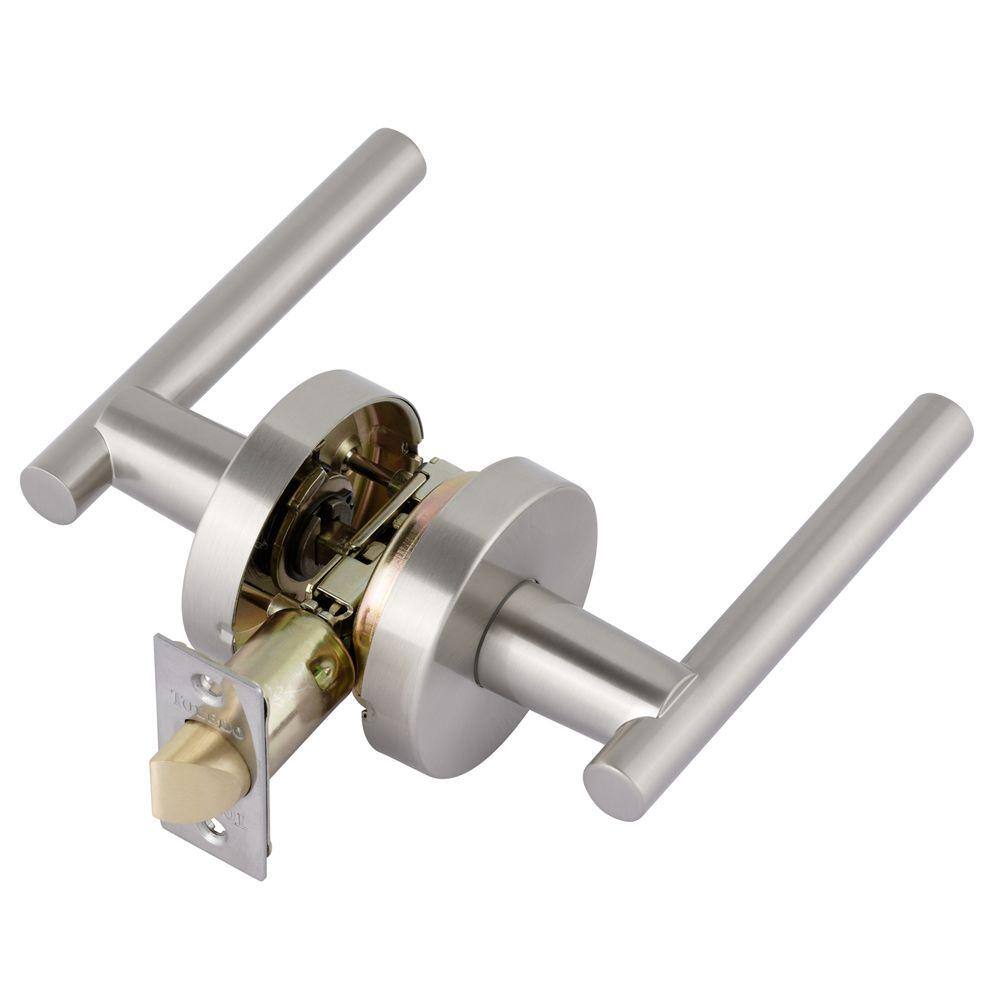 TOLEDO Italica Satin Nickel Privacy BedBath Door Handle Set CV1920IT-US15