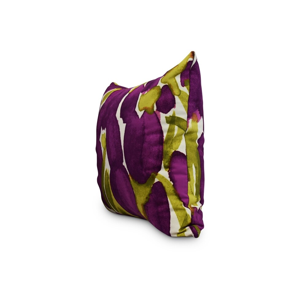 Sunset Tulip 20 inch Floral Decorative Outdoor Pillow