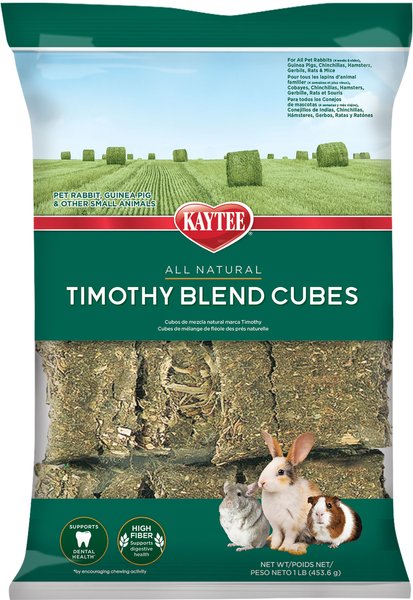 Kaytee Natural Timothy Blend Cubes Small Animal Treats