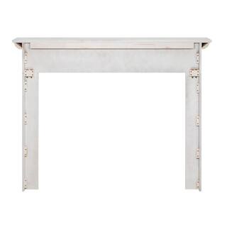 Pearl Mantels 48 in. x 40 in. Crisp White Full Surround Interior Opening Fireplace Mantel RPS48510D