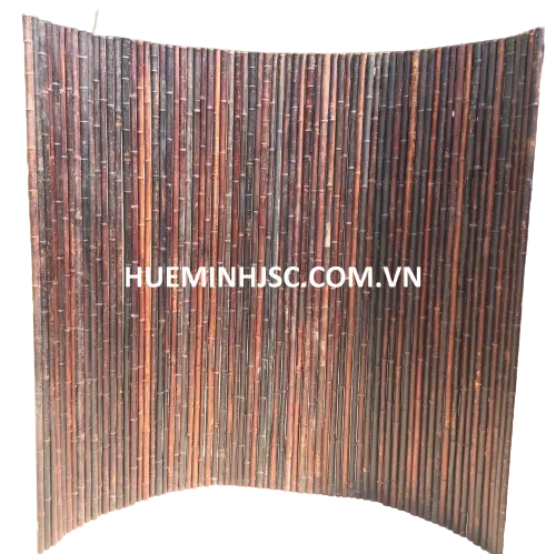 Designs Smoked bamboo fences for garden 100% Vietnamese natural forest bamboo  easy to assemble  environmentally friendly