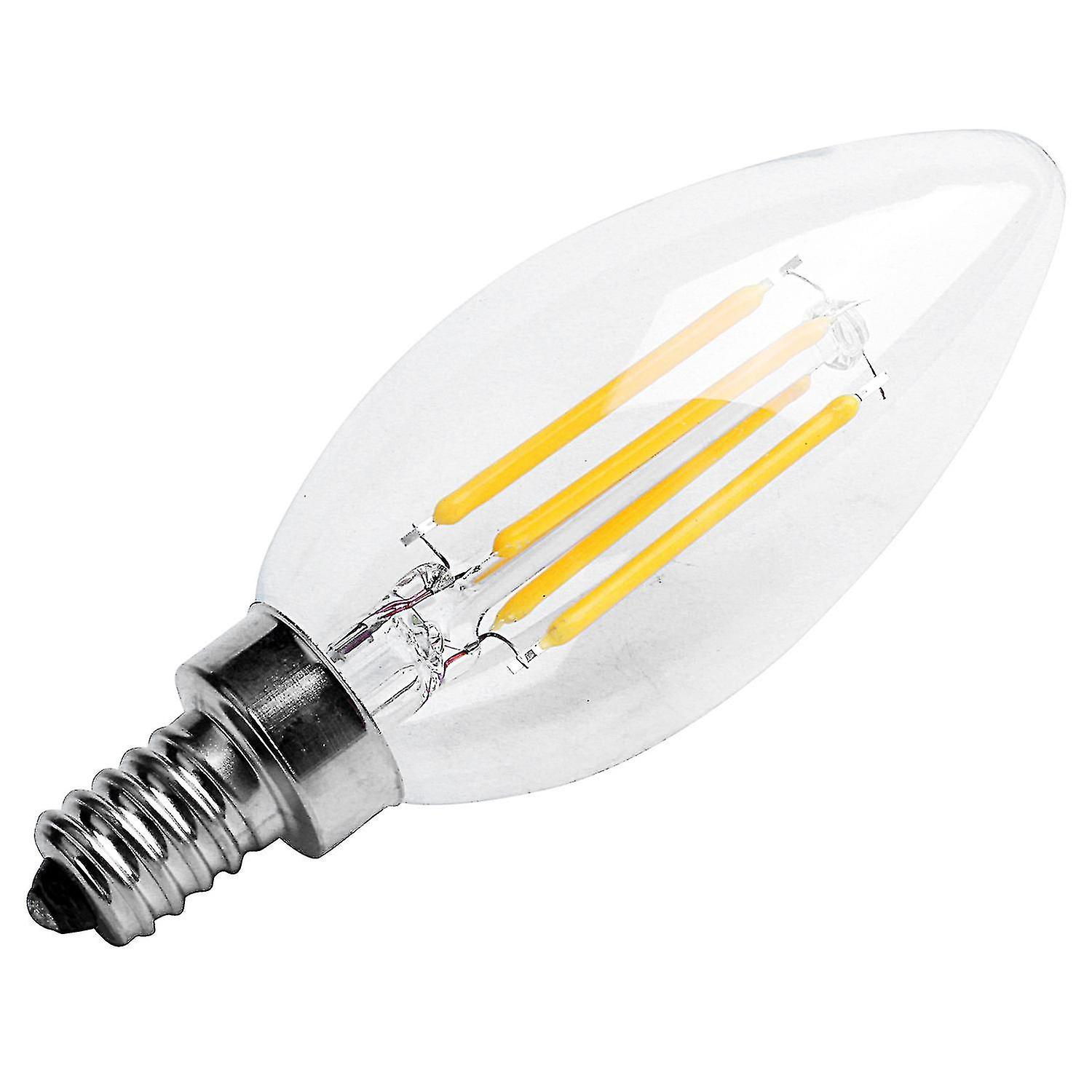 E12 4w Edison Candle Flame ment Led Light Bulb Lamp 10*3.5cm