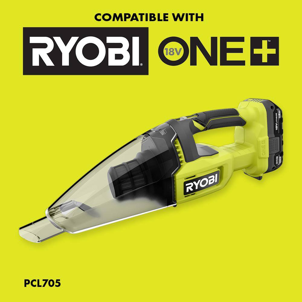 RYOBI Hand Vacuum Accessory Kit with Crevice Tool Floor Nozzle Dust Brush and Flexible Hose A32K05