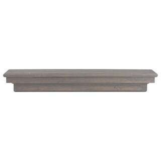 Dogberry Collections 48 in. Ash Gray French Corbel Mantel Shelf m-fcor-4877-gash-none