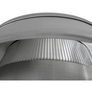 12 in. Dia. Aluminum Round Back Roof Vent with Curb Mount Flange in Mill Finish RBV-12-C2-CMF