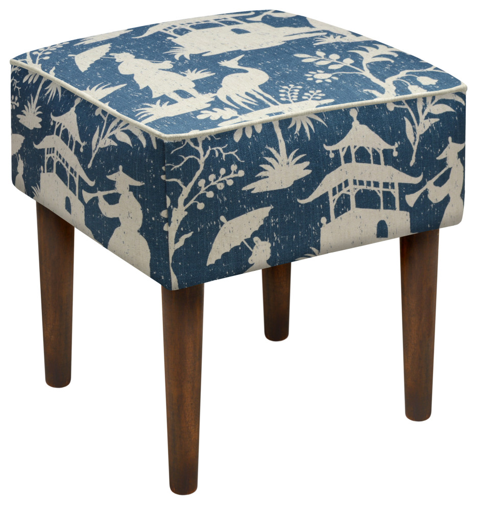 Chinoiserie Modern Vanity Stool   Asian   Vanity Stools And Benches   by 123 Creations  Houzz