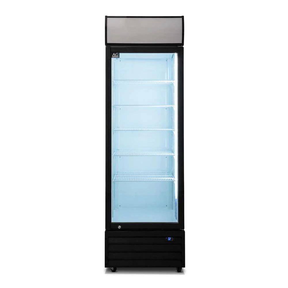 Cooler Depot 15.5 cu. ft. Commercial Merchandise Upright One Glass Door Refrigerator Beverage Cooler in White dxxlgs430