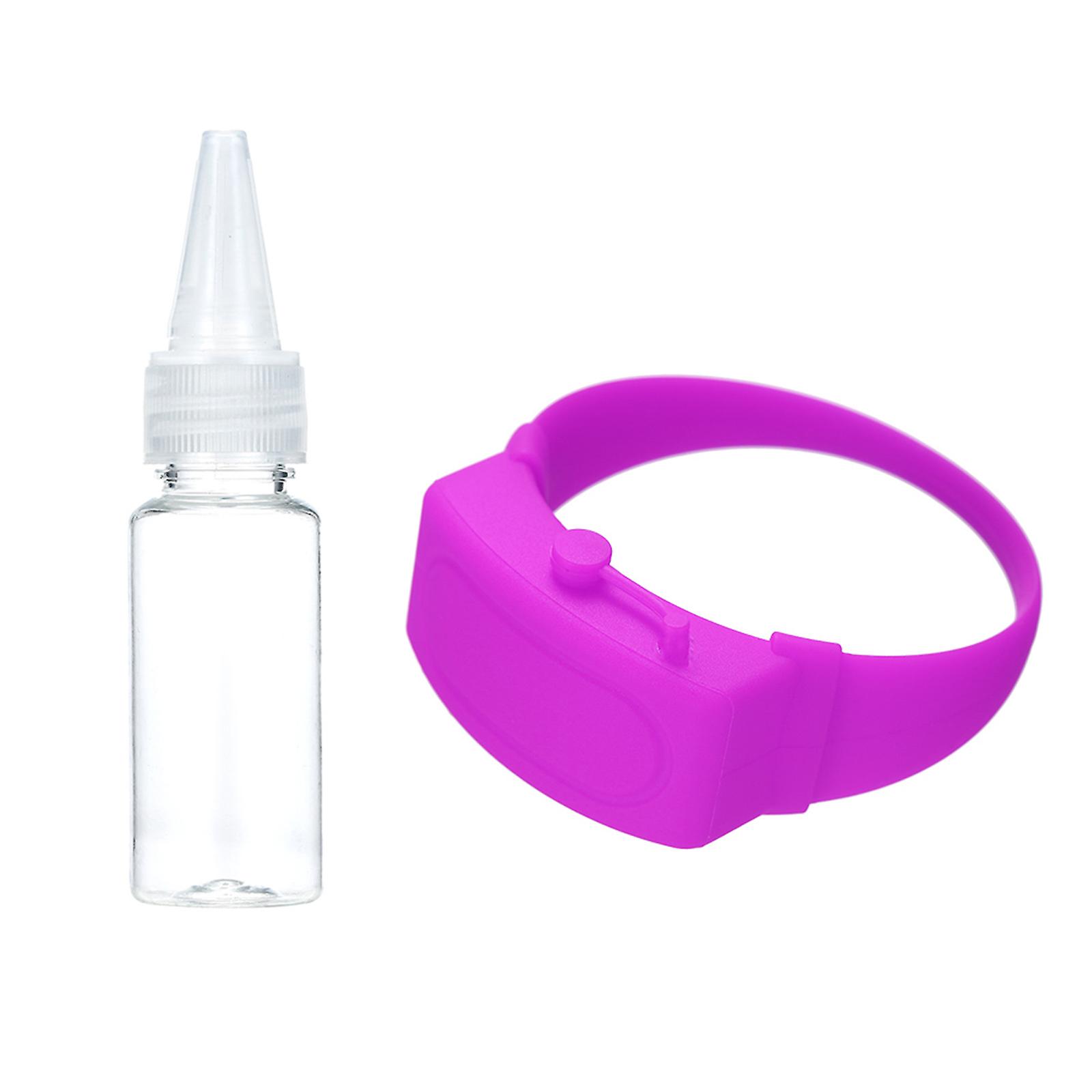 1 Silicone Bracelet 1 20ml Bottle Purple