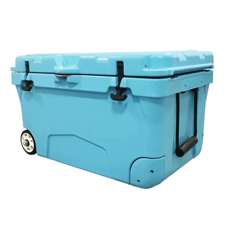 Hot Sale Competitive Price rotomolded cooler Hiking Travel Keep Cold Fishing Ice Cooler Boxes With Wheel