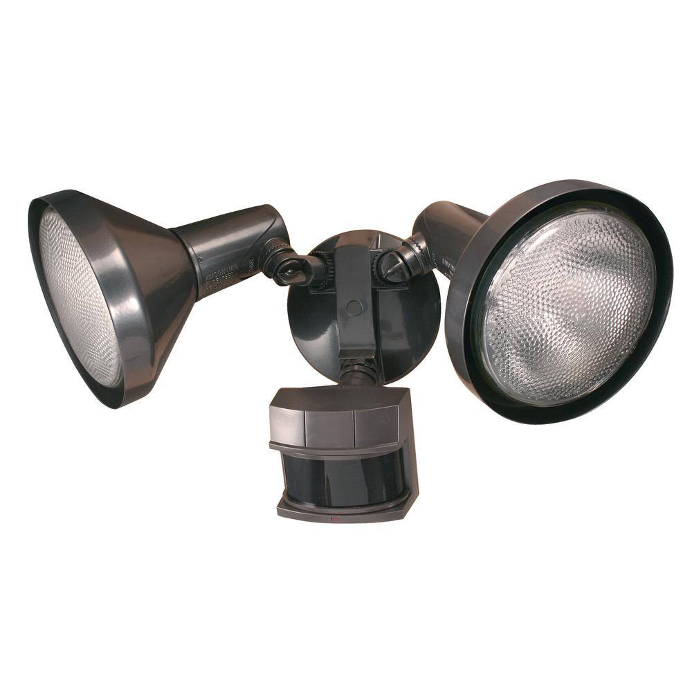 Heath Zenith 240 Degree Motion Sensor Bronze Outdoor Flood Light HZ-5318-BZ