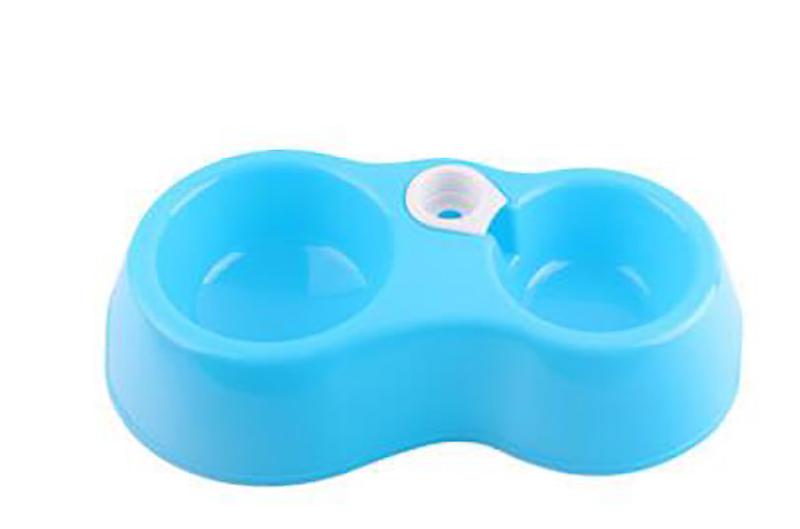 Miman Plastic Puppy Pet Drinkers Automatic Water Feeder Dispenser Food Dish Bowl Pet Dog Cat Drinking Water For Pet Dog Cat Blue