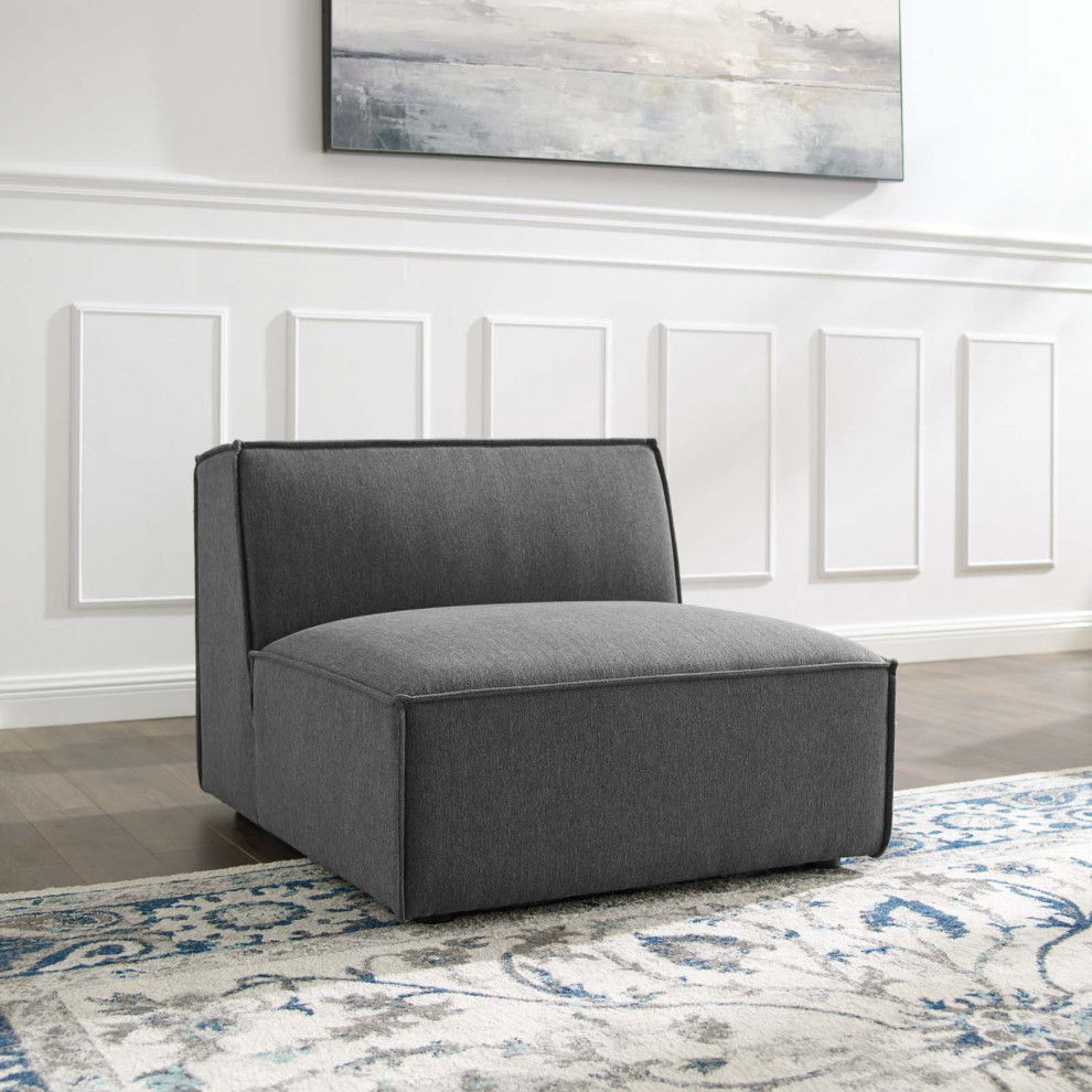 Restore Sectional Sofa Armless Chair EEI 3872 CHA   Transitional   Armchairs And Accent Chairs   by Morning Design Group  Inc  Houzz