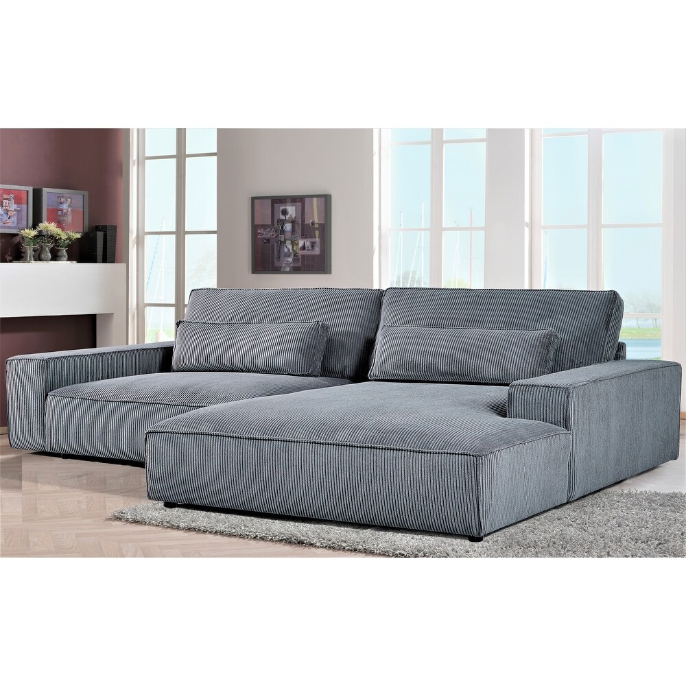 US Pride Furniture 105.52''W Oversized Faing Chaise Sectional Sofa