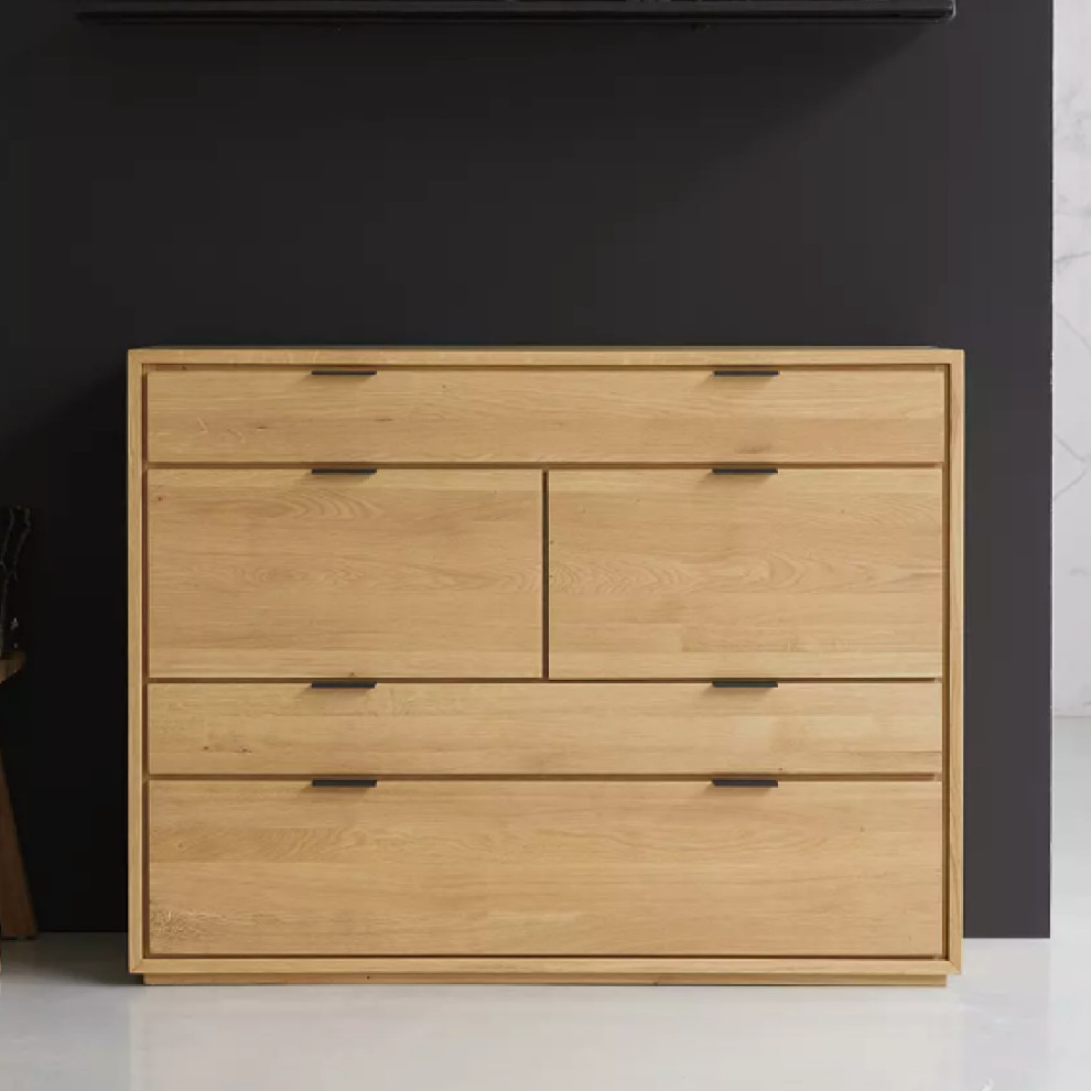 Natural Oak Chest of Drawers  Tikamoon Senson   French Country   Accent Chests And Cabinets   by Oroa   Distinctive Furniture  Houzz