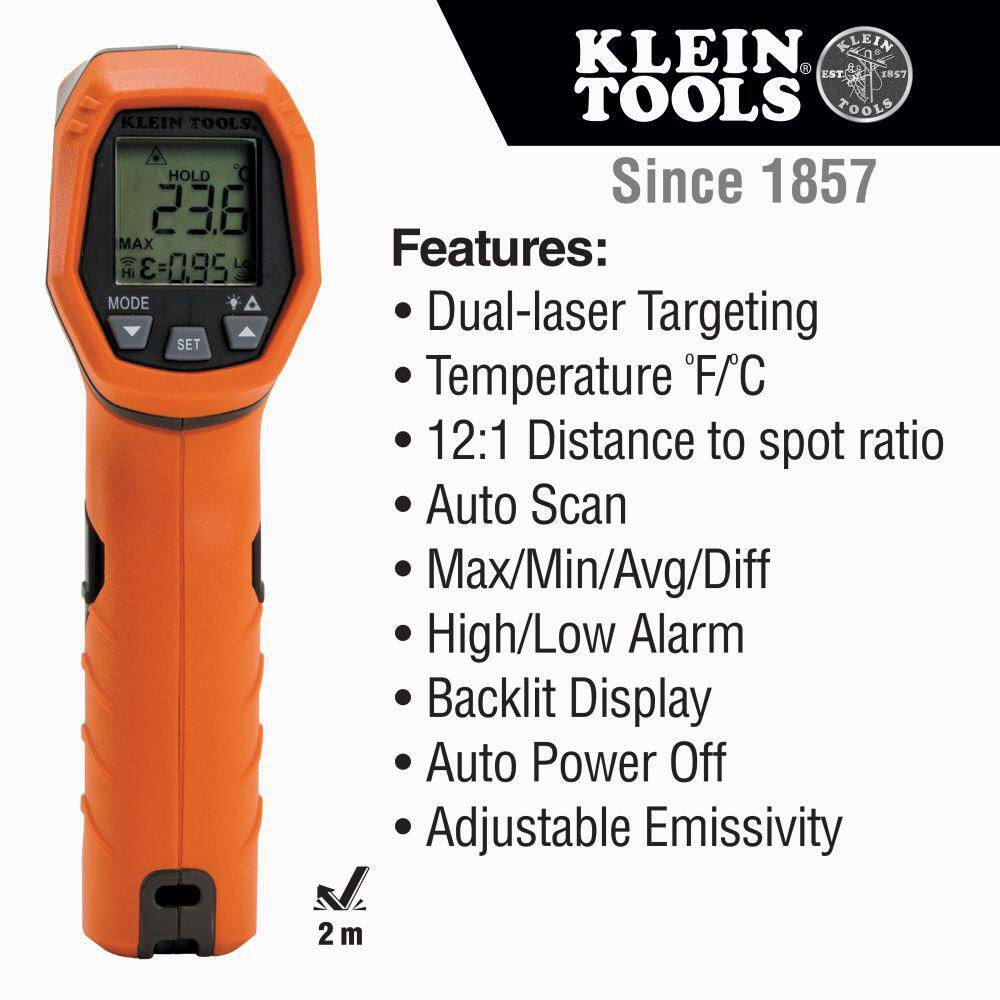 Klein Tools Digital Infrared Thermometer Dual Laser IR5