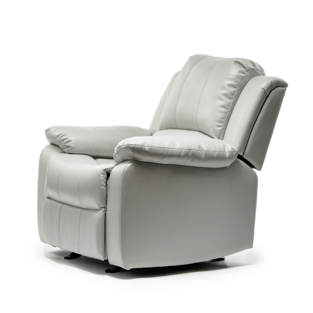 Charleston Leather Gel Glider Rocker Recliner by Greyson Living