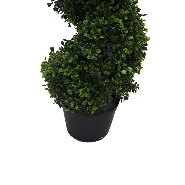Vickerman Artificial Boxwood Spiral In Pot Uv